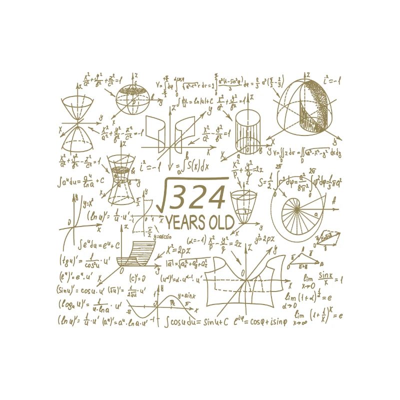 18th Birthday Math Math Student Mathefan