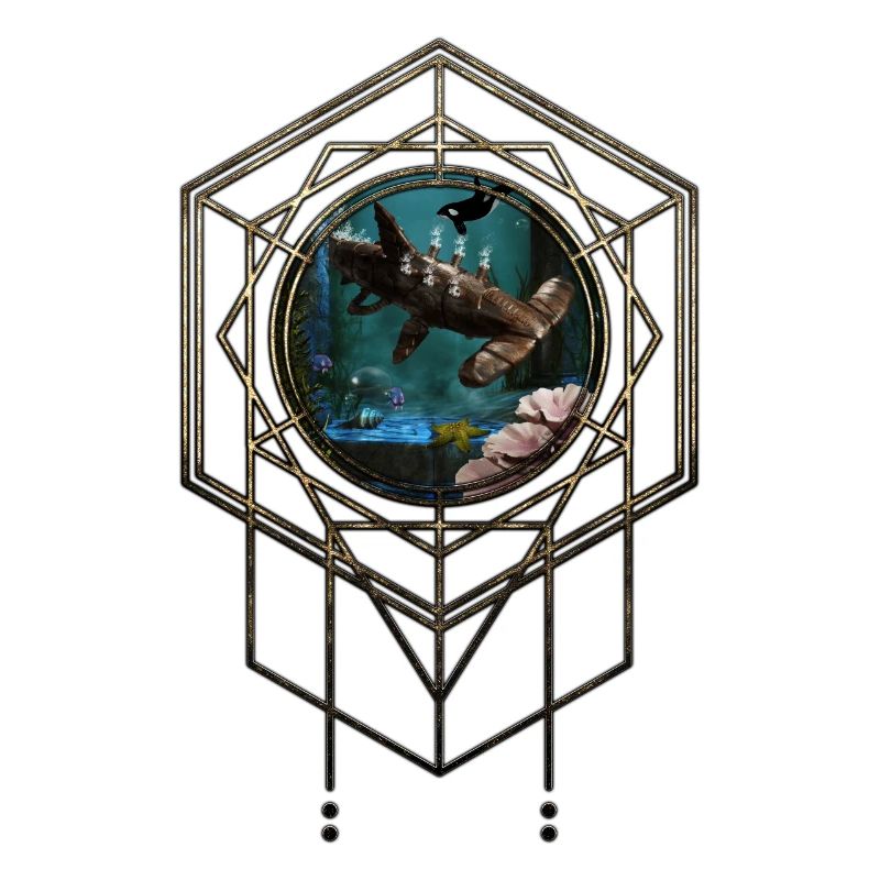 Requin-marteau steampunk génial