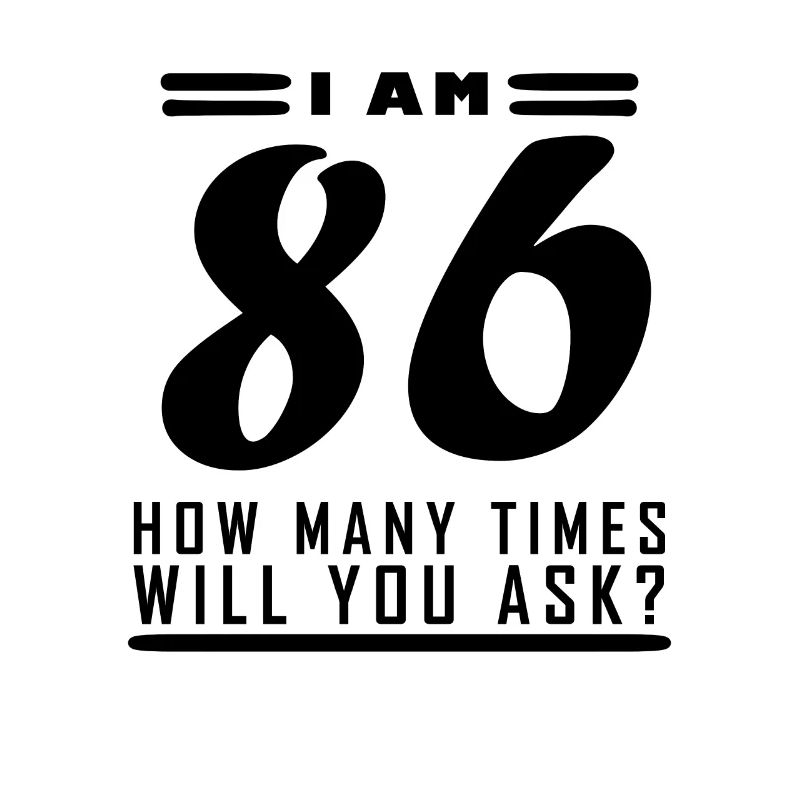 I am 86 – 86th birthday gift
