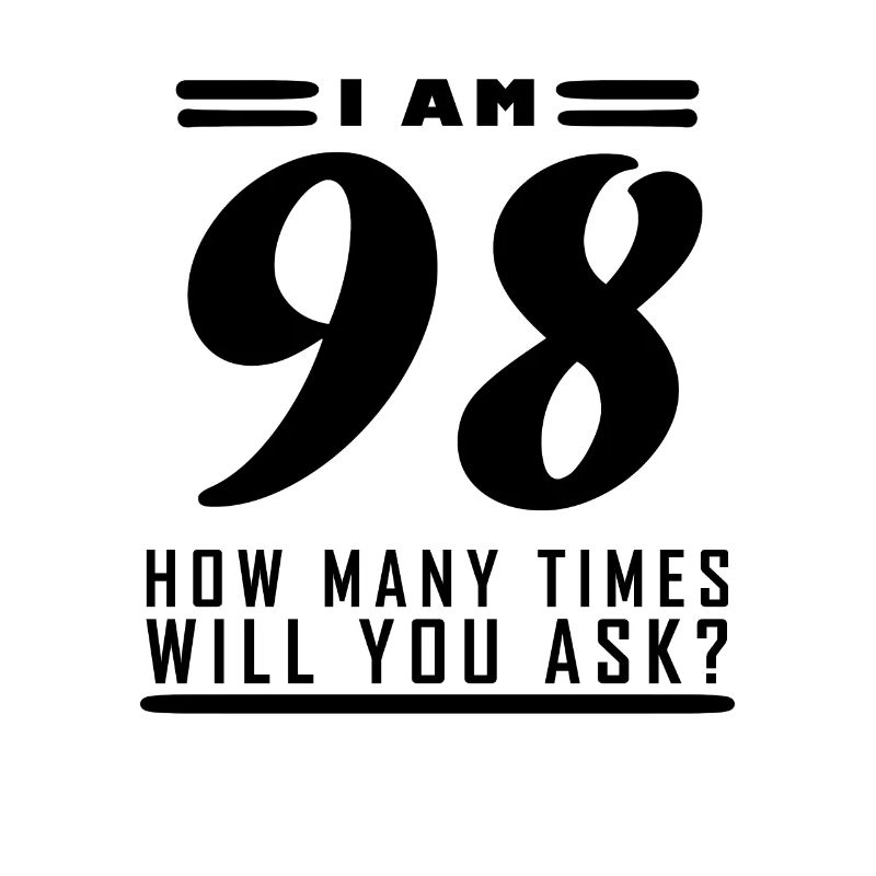 I am 98 – 98th birthday gift