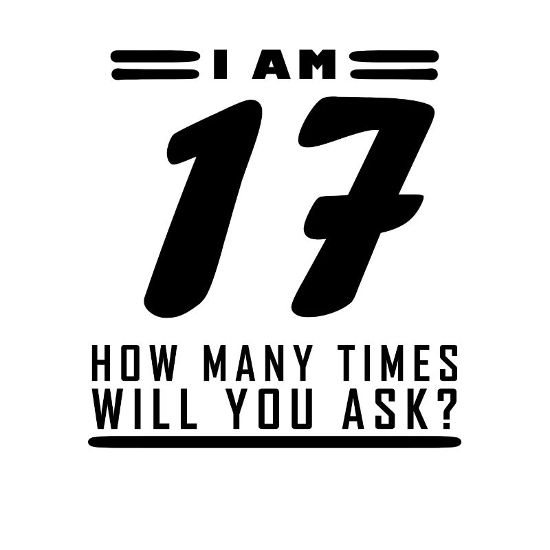 Ich bin 17 – 17. Geburtstag Geschenk