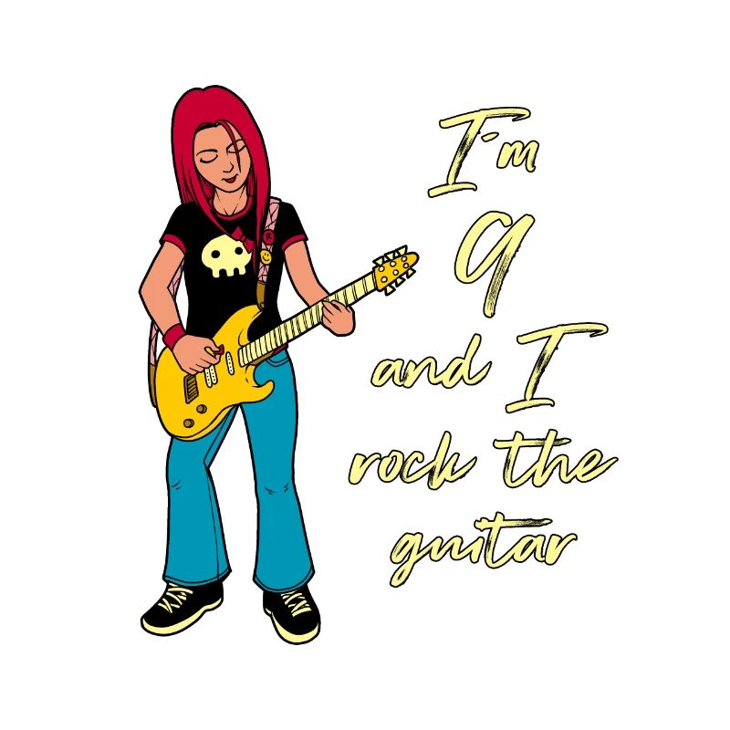 Ich bin 9 - Mädchen Gitarrist