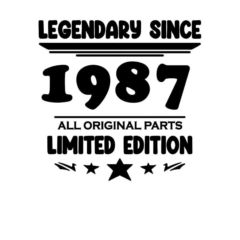 1987 - Né 1987 - Année de construction 1987