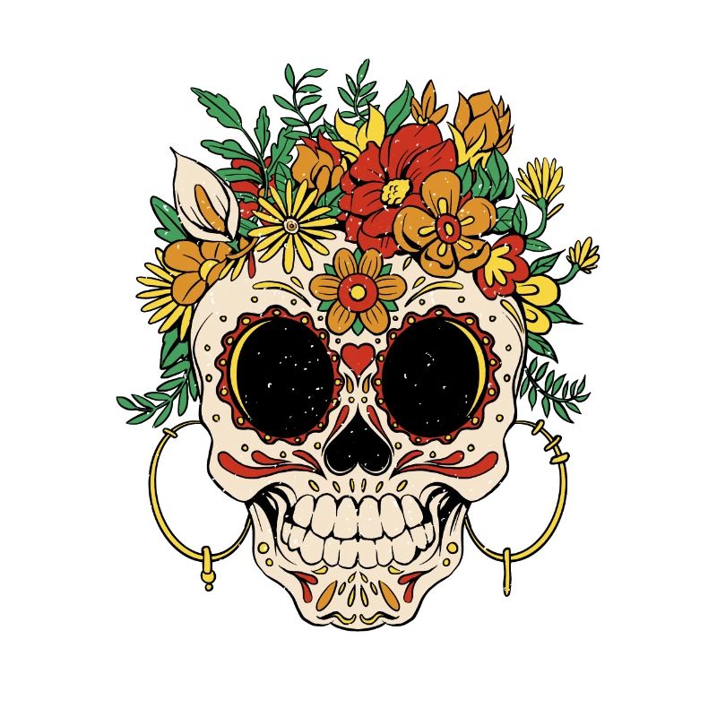 Couronne de fleurs Jour de Muertos