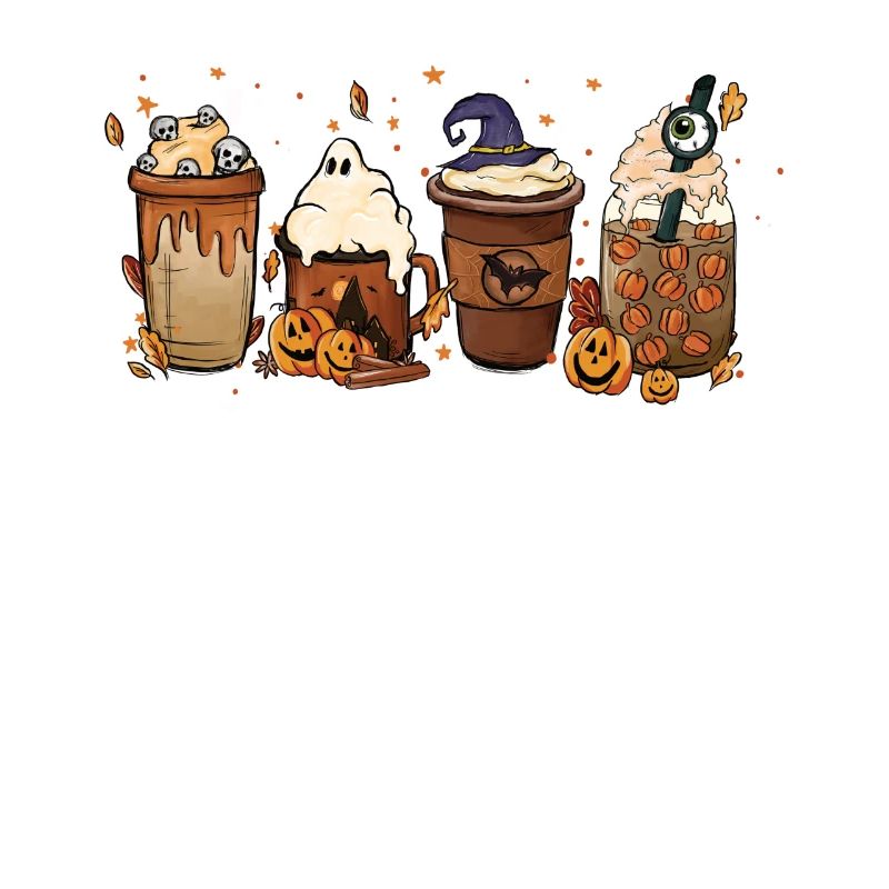 Coupe de chocolat chaud d’automne Halloween