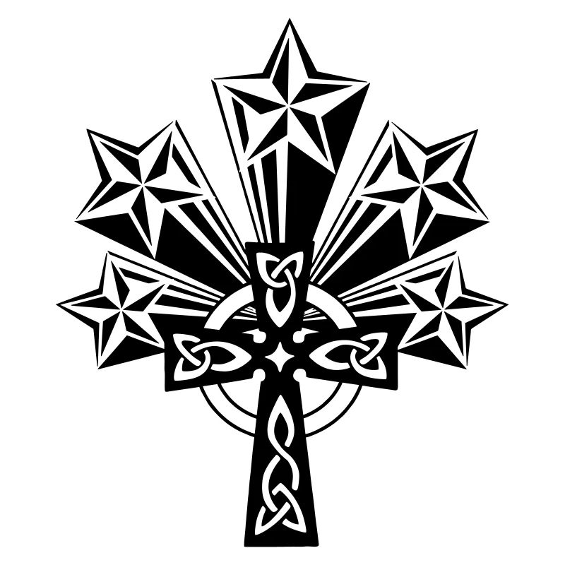 Celtic cross 5 stars