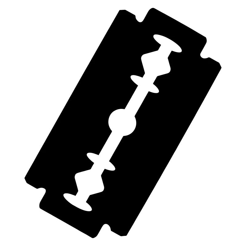 Logo razor blade.