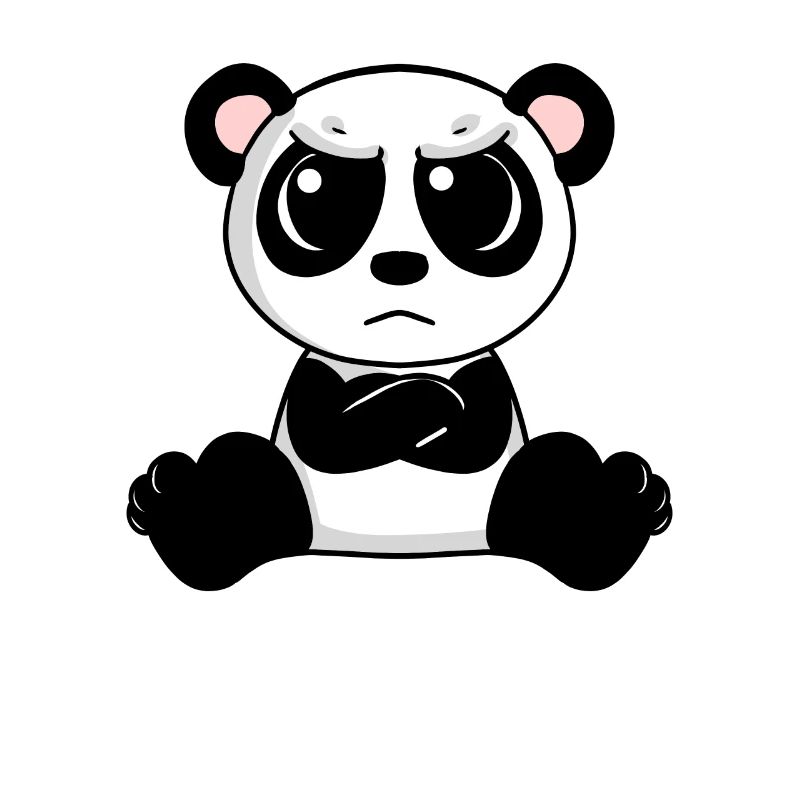 wütender Panda