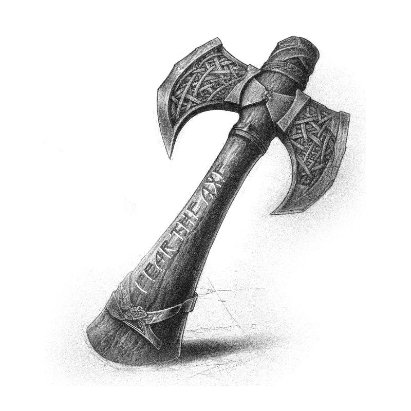 Fear the axe Wikinger Axt