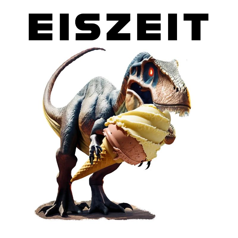 Eiszeit mit Dinosaurier