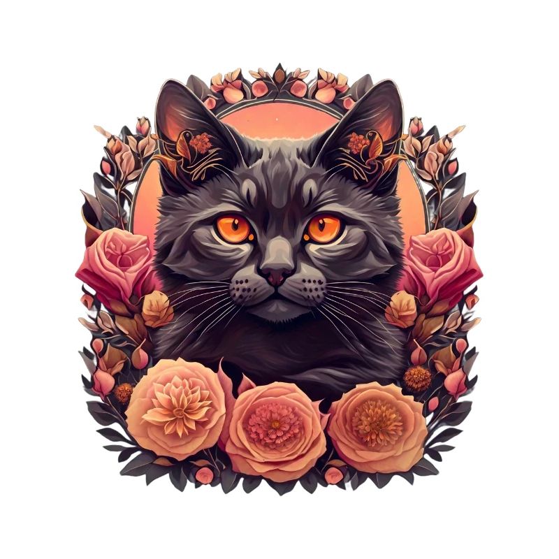 Floral Cat