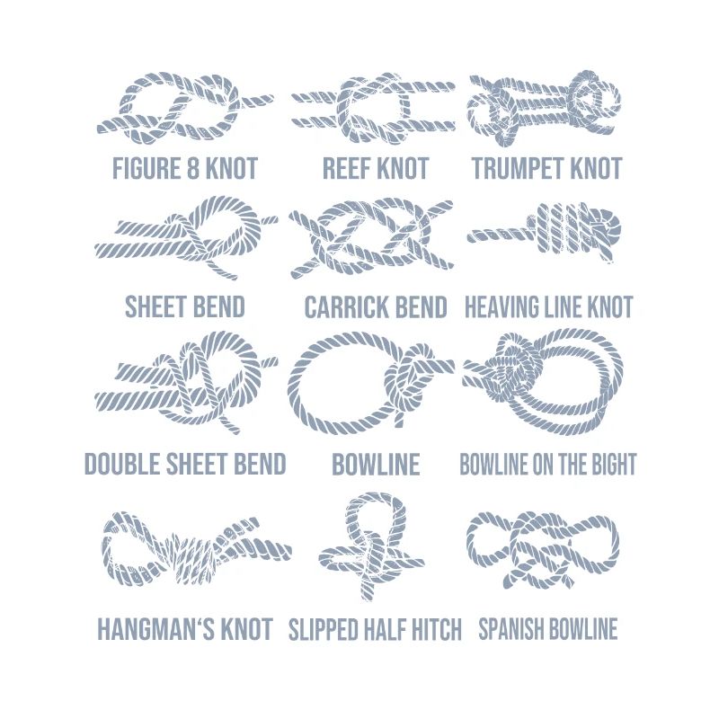 Sailing, sailboat, sailing knots, knotting