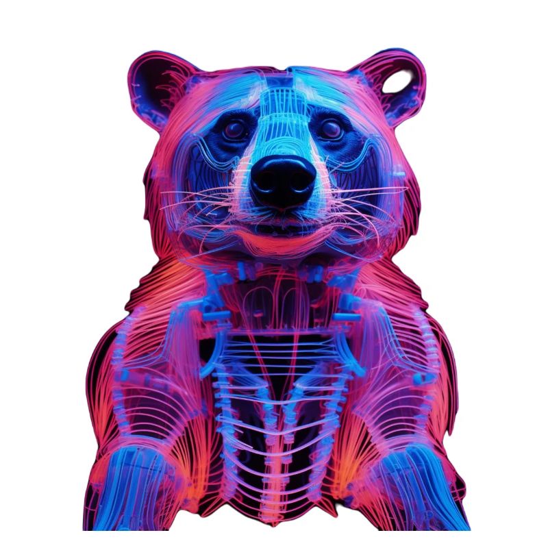 Neon-Hirschkäfer Design