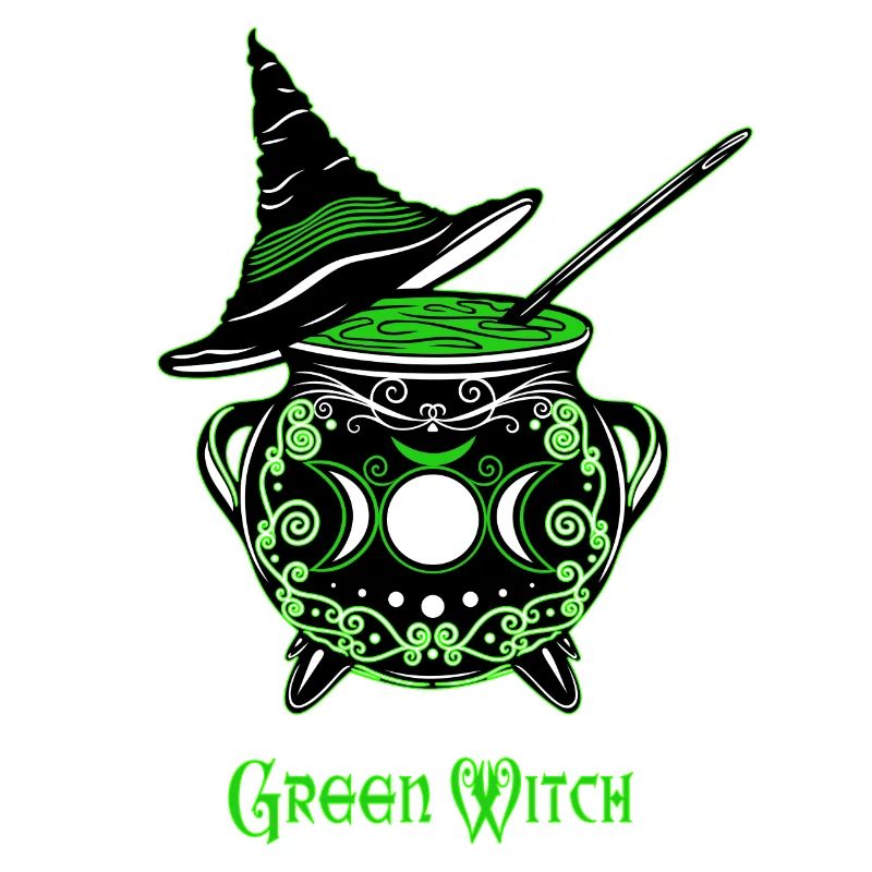 Cauldron Witch Green Witch Cauldron