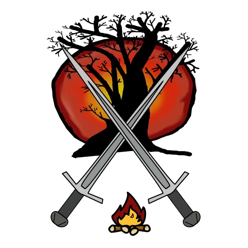 Medieval Sword Swords Campfire Warrior