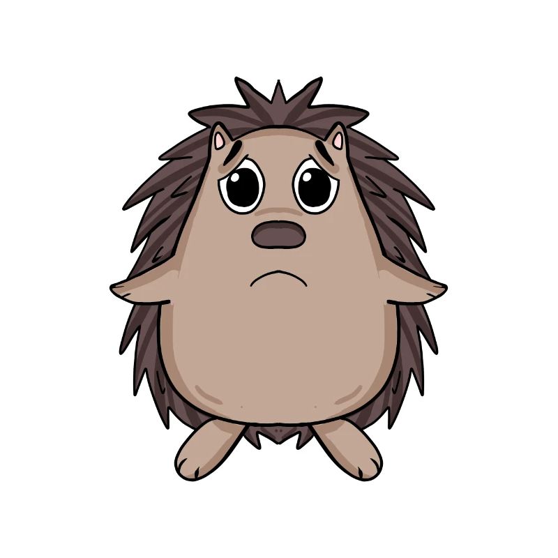 Igel Traurig - trauriger Igel