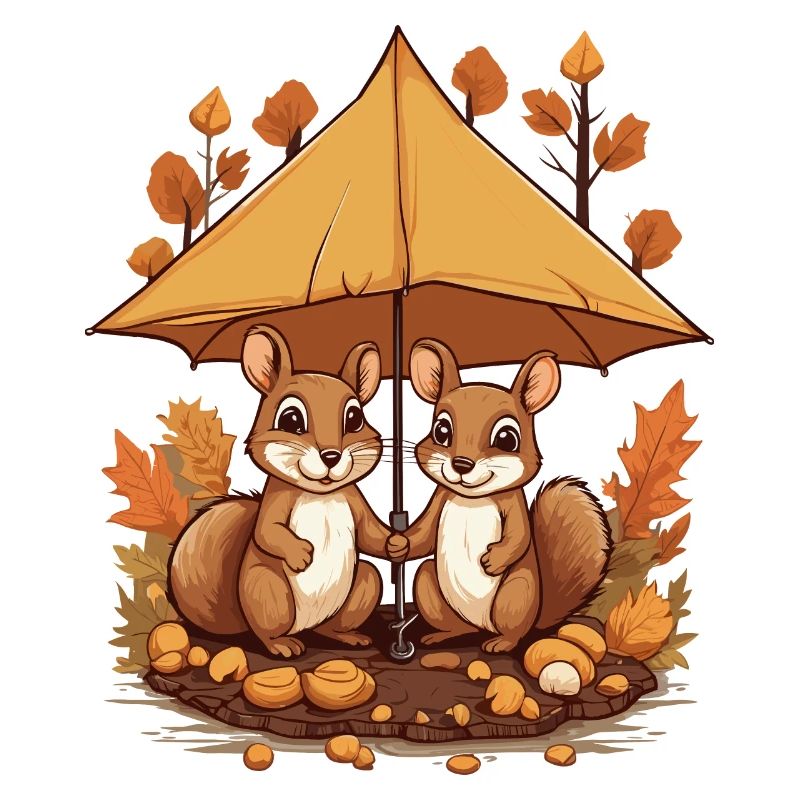 Écureuils mignons