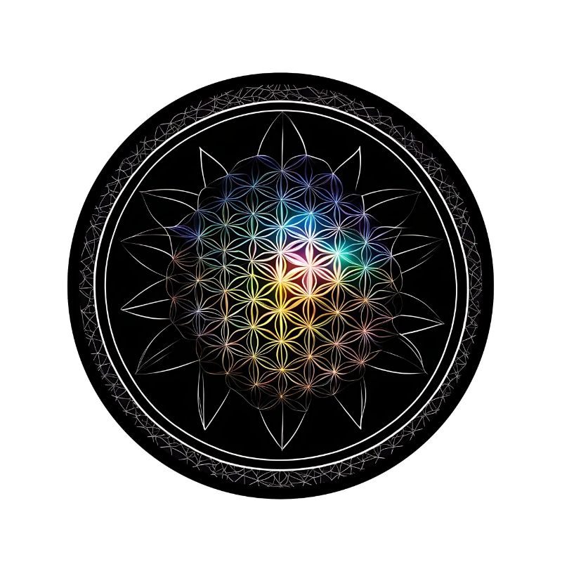 Blume des Lebens Regenbogen