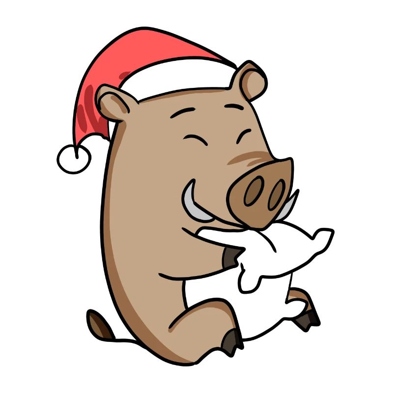 Sanglier Cochon de Noël
