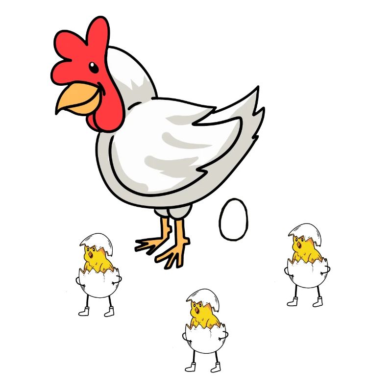 Easter Hen Chick Baby Eggs Eggshell Poultry