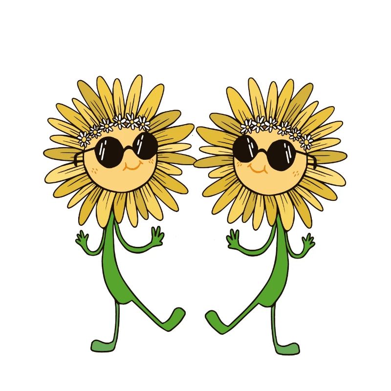 Sommer Sonnenbluemme Blume Garten Brille Gärtner