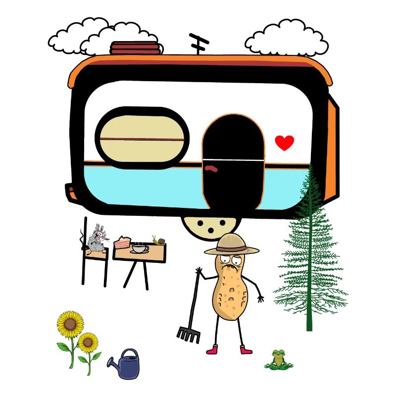 Peanut Camping Caravan Holiday Holiday Nut