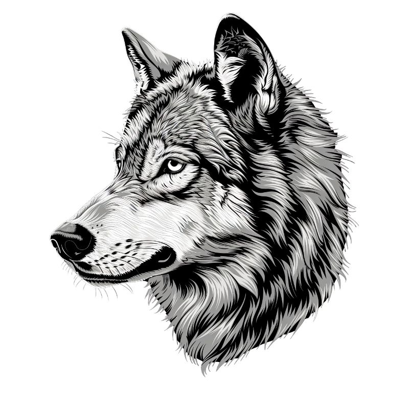 Loup Motif Loups Wolf Pack Gris Wolfhound Wolf