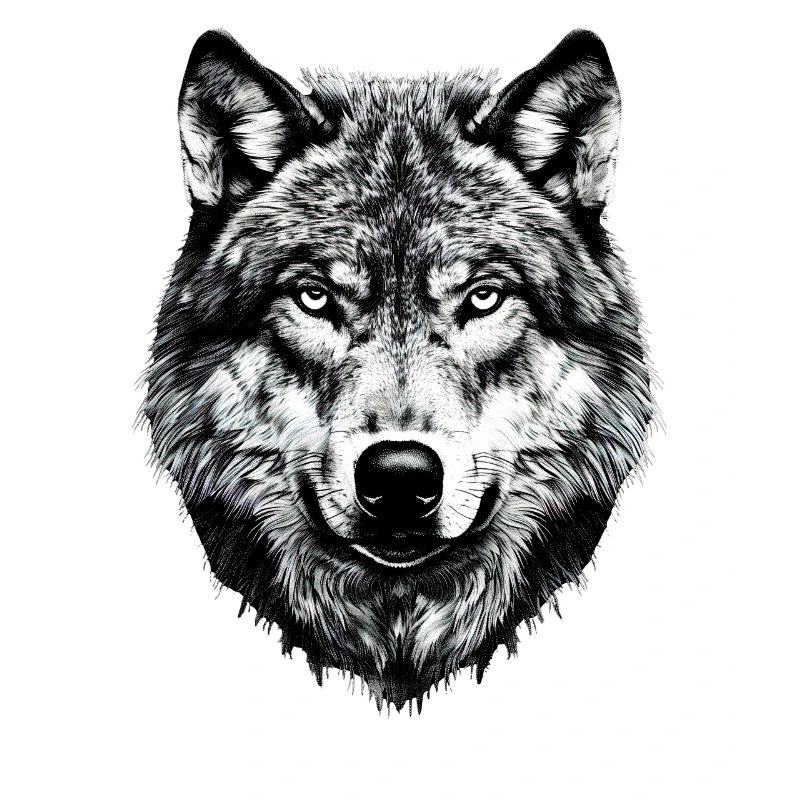 Loup Motif Loups Wolf Pack Gris Wolfhound Wolf
