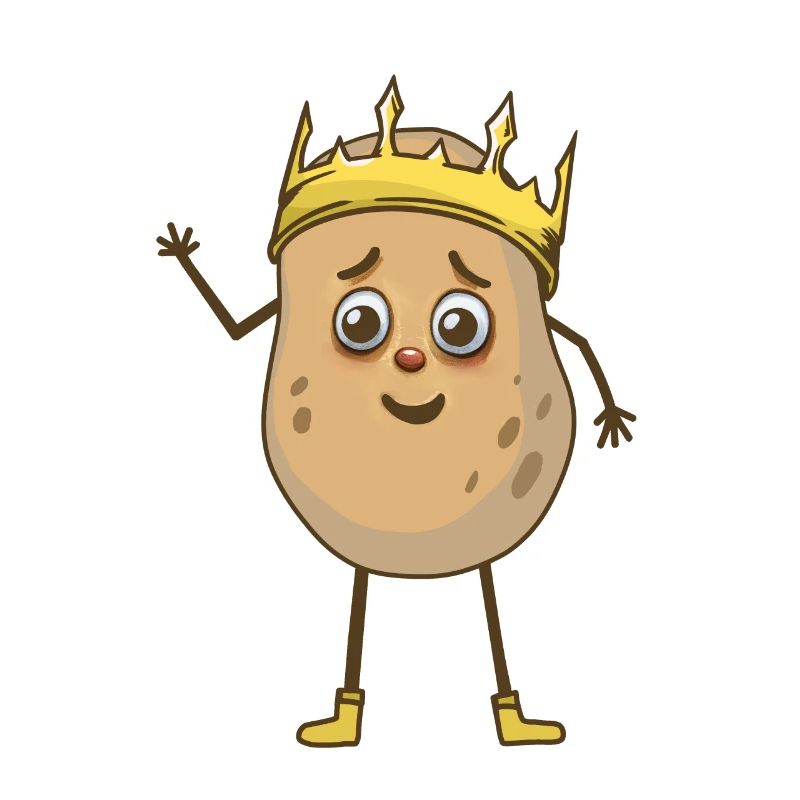 Royal Potato Potatoes Vegetable King Crown