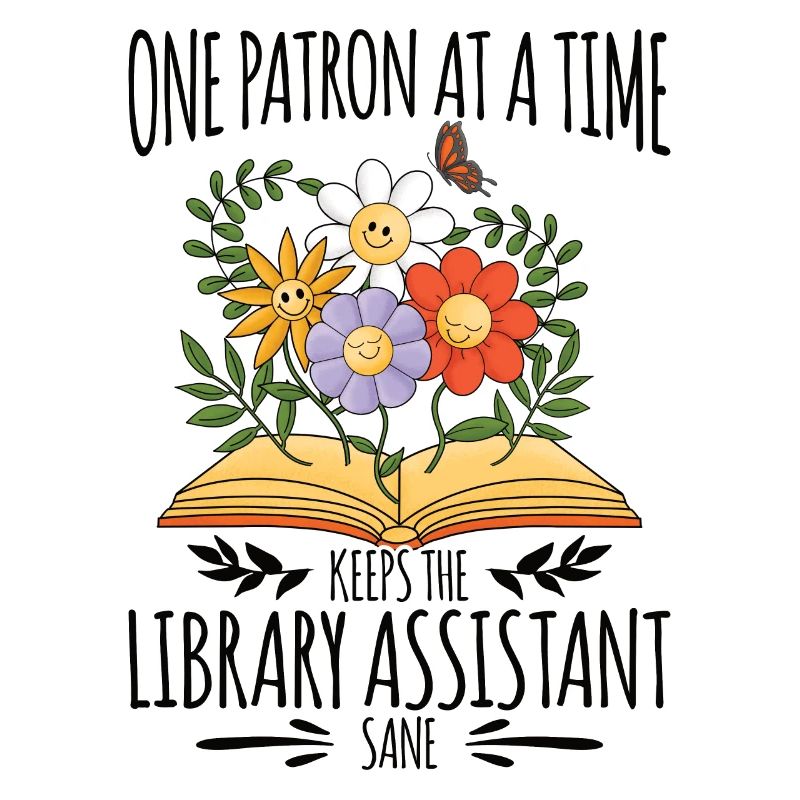 Library Aide Funny Library Assistant