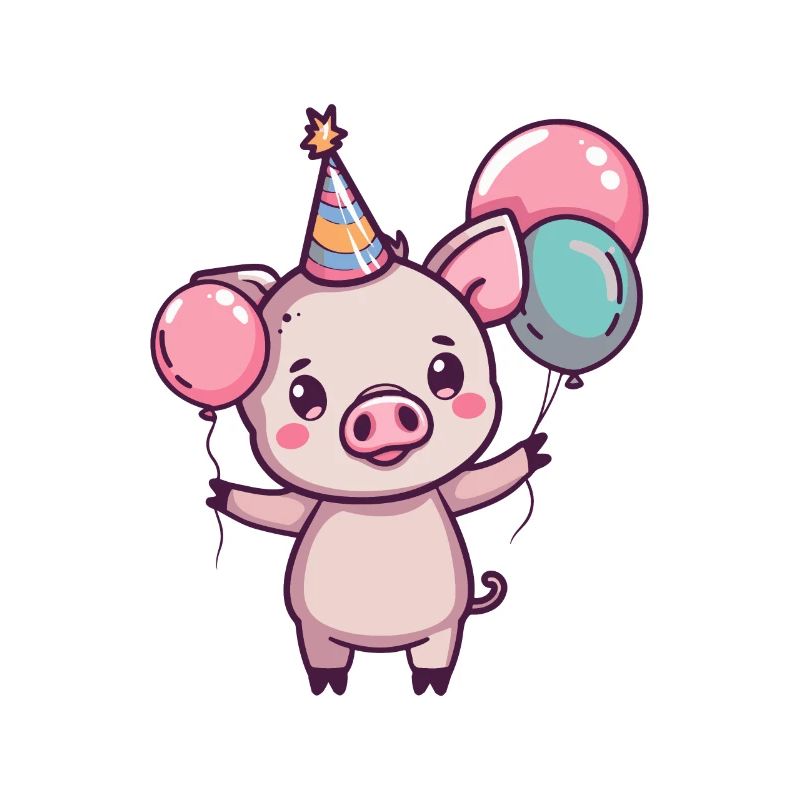 Pig Birthday Baby Wild Boar