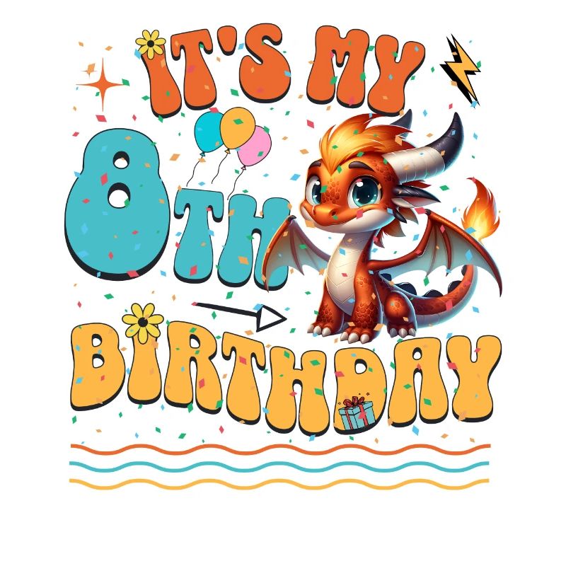 Drache 8. Geburtstag Drachen
