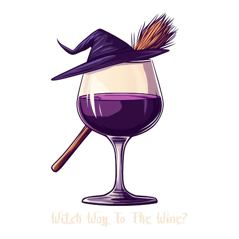 Halloween Witch Wine Wine Glass Wine Drinker Gift