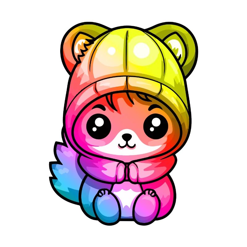 Eichhörnchen Winter Tier Bunt Comic