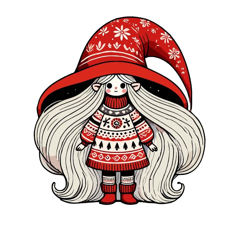 Gnomin de Noël dans le style scandinave