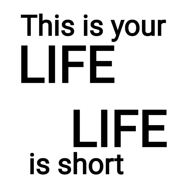 Dein Leben Spruch Text