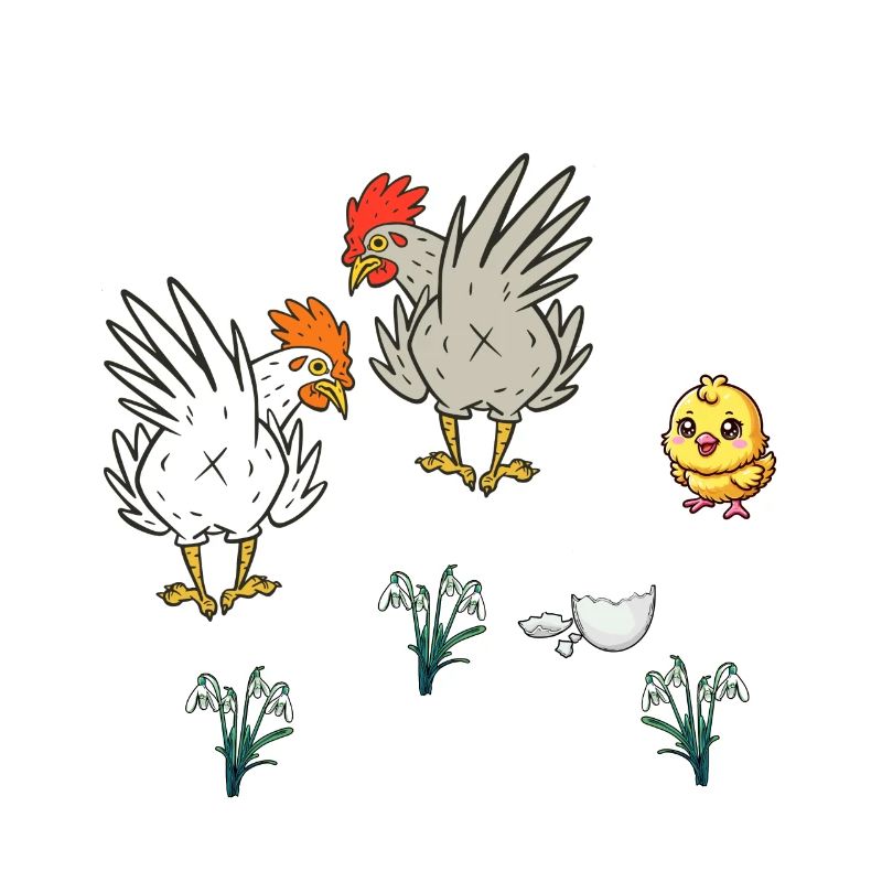 Chicken Chickens Poultry Chicks Spring Easter Child