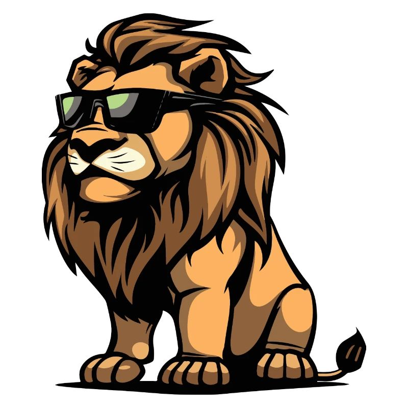 Lion Comic Cool