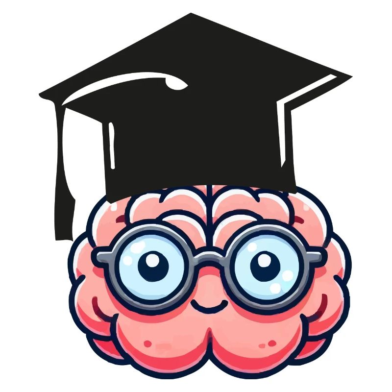 brain comic nerd student