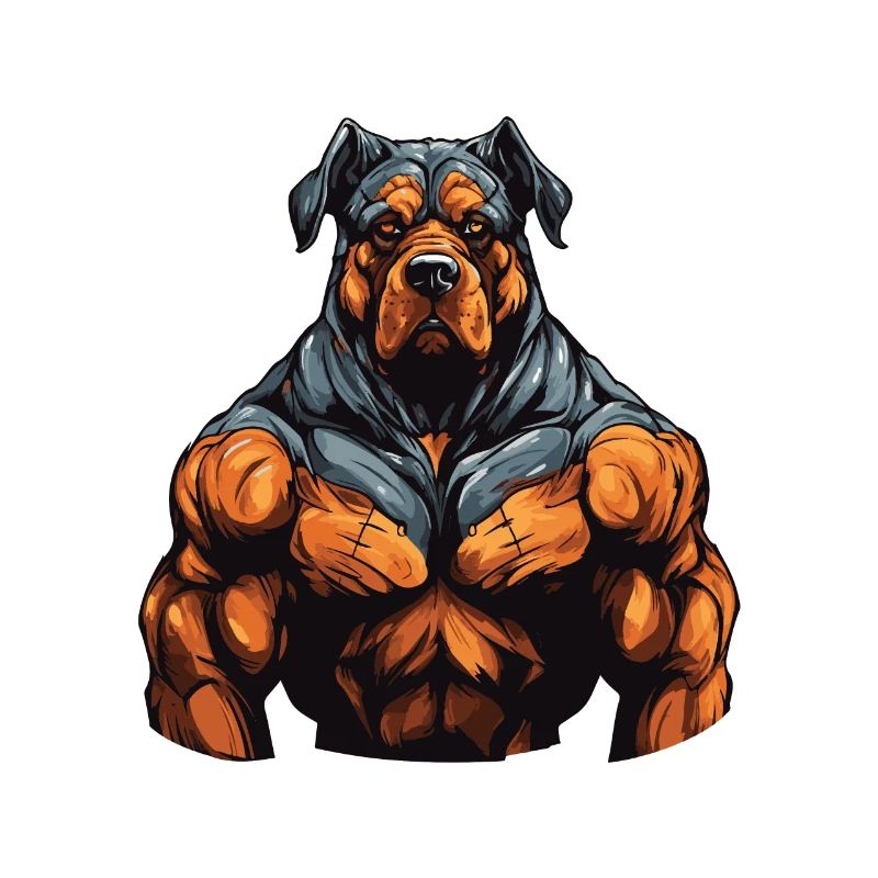 Musculation des muscles du chien