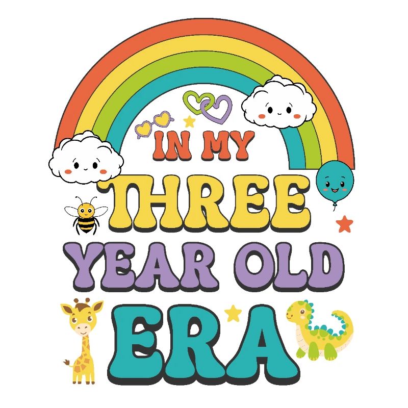 Dans mon ère de trois ans 3ème anniversaire fille garçon