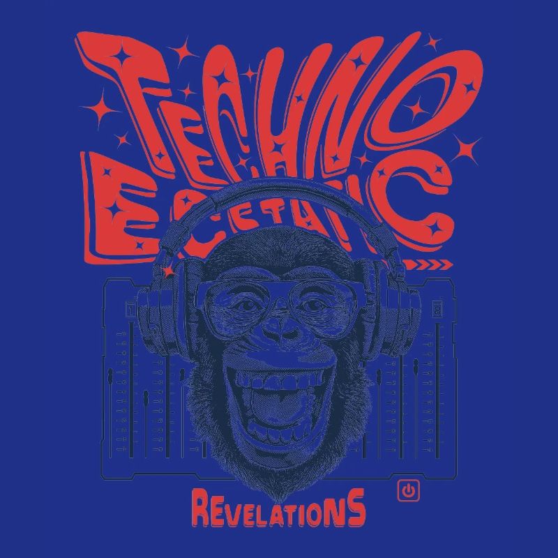 Ecstatic Techno: Monkey, Beats and Primates Shirt