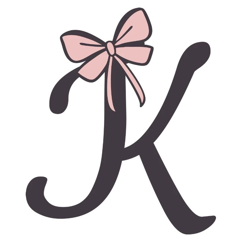 Initial letter K bow