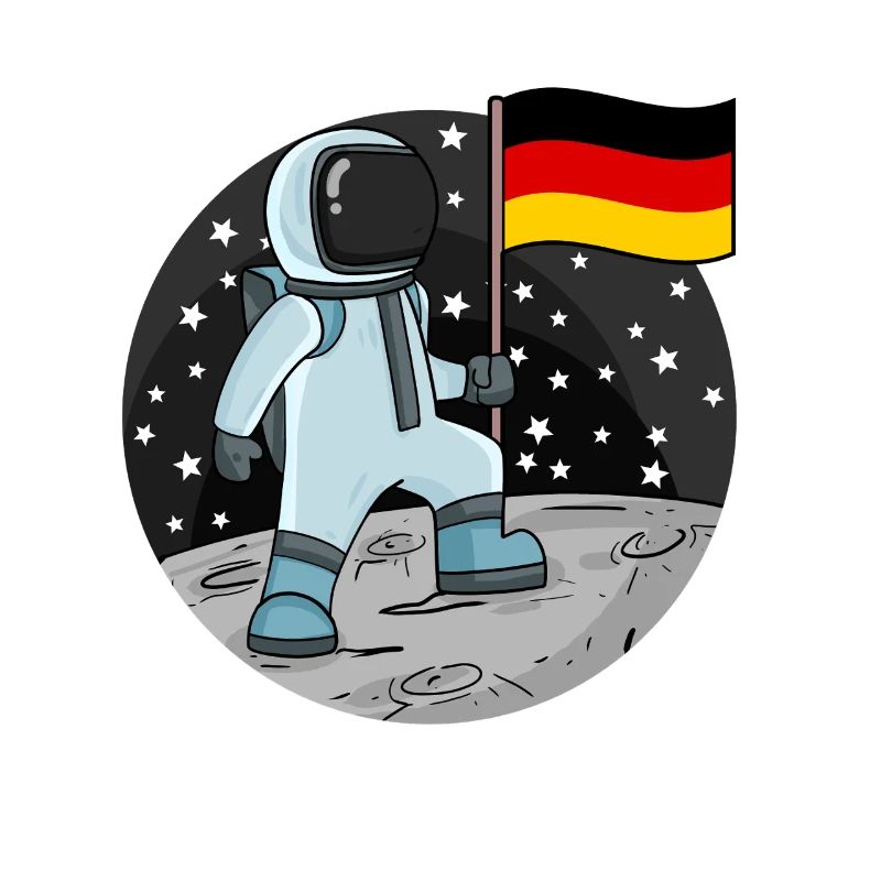 Astronaut Flag Germany