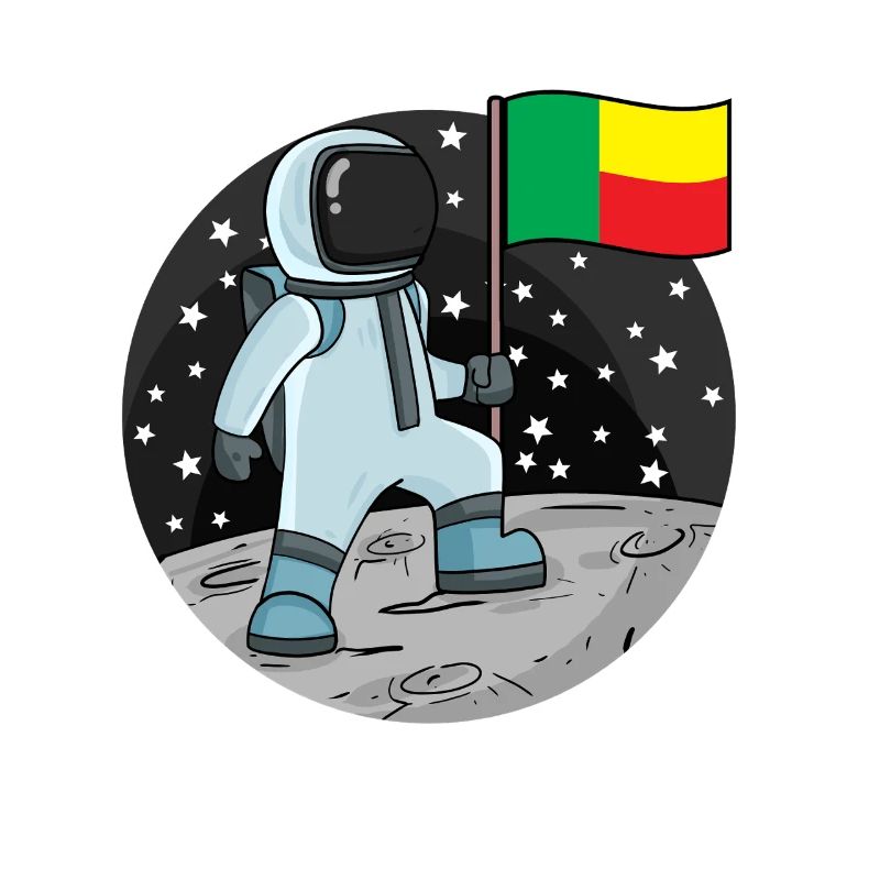 Drapeau astronaute Bénin