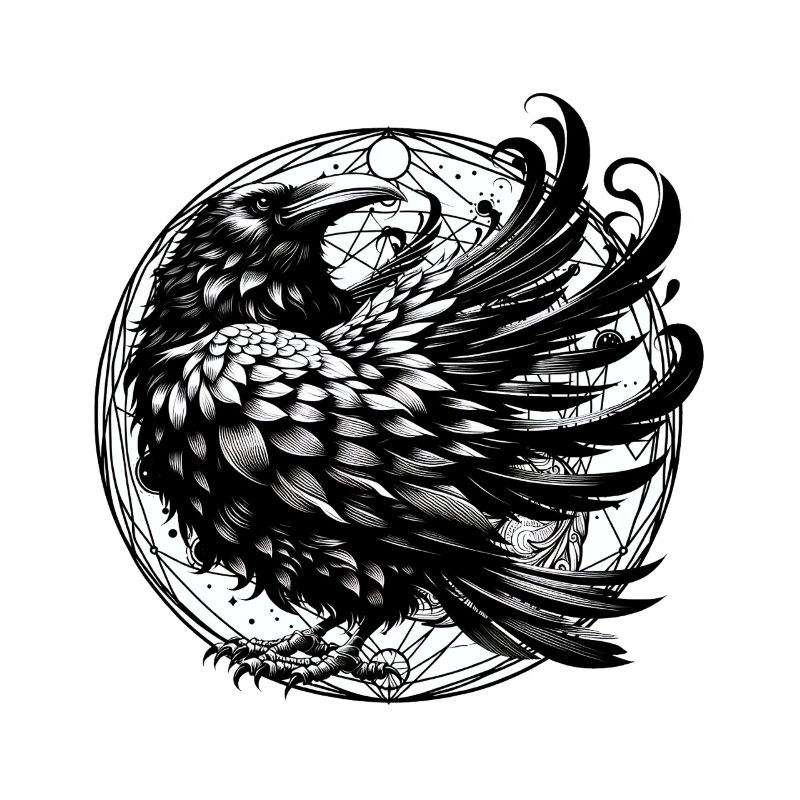 mystical halloween raven crow crows magic occult