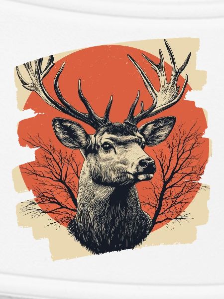 Deer with antlers