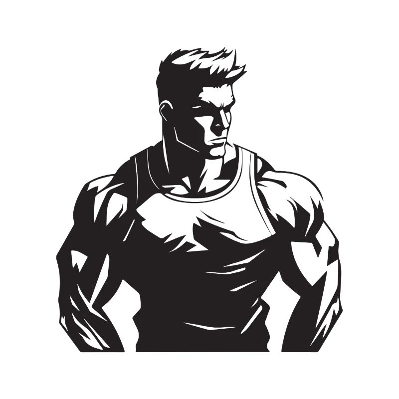 Bodybuilder Muscles Workout Gym