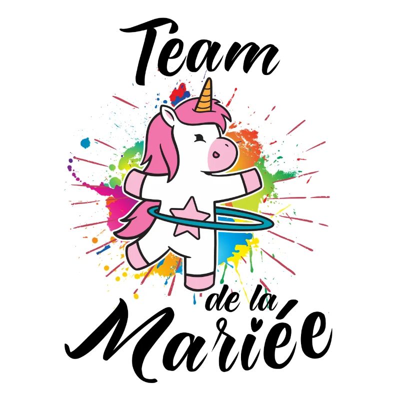 Team de la Mariée EVJF Bride Licorne Future Mariée