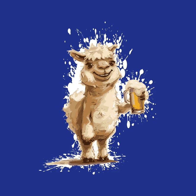 Alpaca Llama Beer Funny